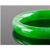Image 2 : Burma Green Jadeite Carved Bangle