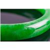 Image 3 : Burma Green Jadeite Carved Bangle