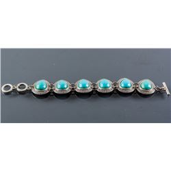 Silver Turquoise Bracelet