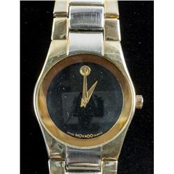 Movado Swiss Made Two Black Dial Watch RV $800