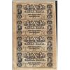 Image 1 : Uncut Sheet of 1800's $10 Canal Bank Obsolete Notes