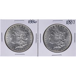 1886-1887 $1 Morgan Silver Dollar Coins