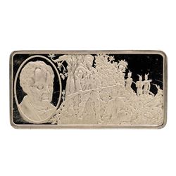 500 Grain Sterling Silver Franklin Mint 100 Greatest Americans Ingot