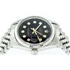 Image 5 : Rolex Men's Stainless Steel 36MM Black Diamond Datejust Wristwatch