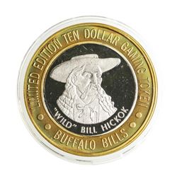 .999 Silver Buffalo Bills Resort & Casino Primm, NV $10 Limited Edition Gaming T