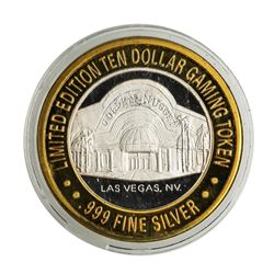 .999 Silver Golden Nugget Las Vegas, Nevada $10 Casino Limited Edition Gaming To