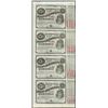 Image 1 : Uncut Sheet of (4) State of Louisiana Baby Bond Obsolete Notes
