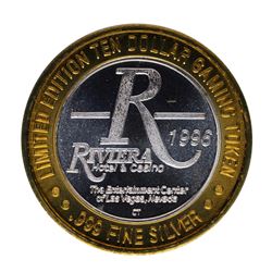 .999 Silver Riviera Hotel & Casino Las Vegas, NV $10 Casino Token Limited Editio