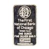 Image 2 : The First National Bank of Chicago Sears Tower 1 oz .999 Fine Silver Art Bar