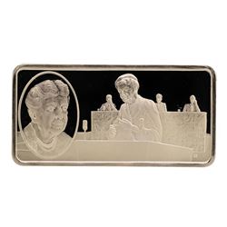 500 Grain Sterling Silver Franklin Mint 100 Greatest Americans Ingot