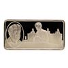 Image 1 : 500 Grain Sterling Silver Franklin Mint 100 Greatest Americans Ingot