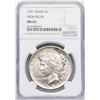 Image 1 : 1921 High Relief $1 Peace Silver Dollar Coin NGC MS63