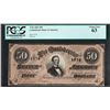 Image 1 : 1864 $50 Confederate States of American Note T-66 PCGS Choice New 63