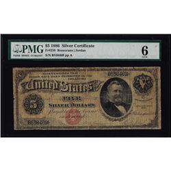 1886 $5 Silver Certificate Note Fr.259 PMG Good 6