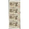 Image 1 : Uncut Sheet of (4) State of Louisiana Baby Bond Obsolete Notes