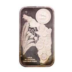 1974 ANA Convention Florida 1 oz .999 Fine Silver Art Bar