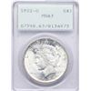 Image 1 : 1922-D $1 Peace Silver Dollar Coin PCGS MS63