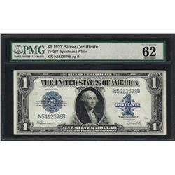 1923 $1 Silver Certificate Note Fr.237 PMG Uncirculated 62