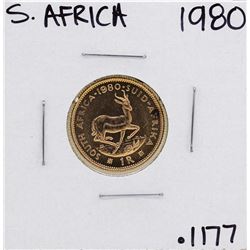 1980 South Africa 1 Rand Gold Coin