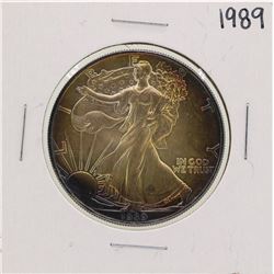 1989 $1 American Silver Eagle Coin Nice Toning