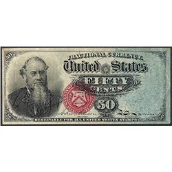 March 3, 1863 50 Cents Fourth Issue Stanton Fractional Currency Note