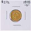 Image 1 : 1878-S $2 1/2 Liberty Head Quarter Eagle Gold Coin