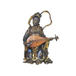 Japanese Figurine – Geisha with Lyre 