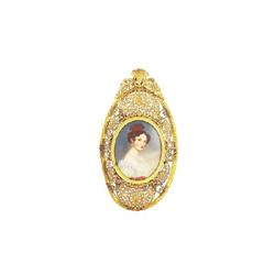 Austrian miniature painter, Late 19th century - Portrait of a Young Lady 
