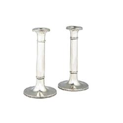 A Pair of Late Neo-Classic Candlesticks from Pest 