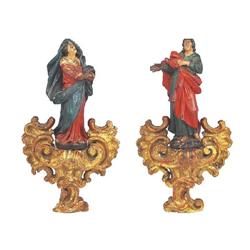 Austrian sculptor, circa 1780, Virgin Mary and Saint John 