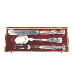 Viennese Christening Set, 3 Pieces 