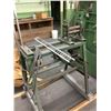 Image 2 : Shop Made 8” Wide x 1-1/2” Dia. Rolls Initial Pinch Powered Roll On Metal Stand