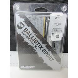 Ballistix Sport Gaming Memory  1 x 8gb DDR4 2400  gray