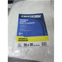 New Certified 20 x 20ft Polyethylene Tarp