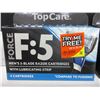 Image 2 : 3 New packs Force F-5 Razor Cartridges 4 per pack / compare to Fusion