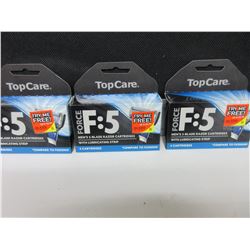 3 New packs Force F-5 Razor Cartridges 4 per pack / compare to Fusion