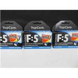 3 New packs Force F-5 Razor Cartridges 4 per pack / compare to Fusion