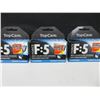 Image 1 : 3 New packs Force F-5 Razor Cartridges 4 per pack / compare to Fusion