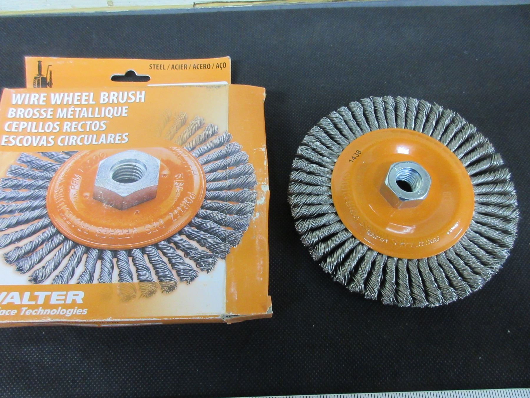 New Walter Wire Wheel Brush 6" x 1/4" x 5/8