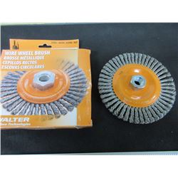 New Walter Wire Wheel Brush 6" x 1/4" x 5/9