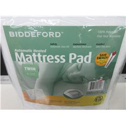 New TWIN Automatic Heated Mattress Pad machine wash & dry