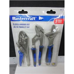 New Mastercraft 3 piece Pliers & Wrench set