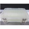 Image 1 : 2 New Plano Fishing Tackle Trays with moveable dividers & 2 latches