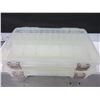 Image 1 : 2 New Plano Fishing Tackle Trays with moveable dividers & 2 latches