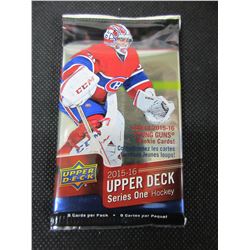 Factory Sealed 2015/16 Hockey Cards pack of 8/ here is your chance to get a…