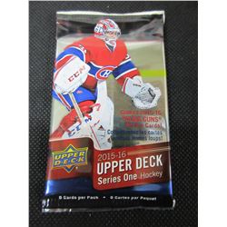 Factory Sealed 2015/16 Hockey Cards pack of 8/ here is your chance to get a…