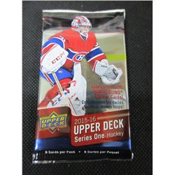 Factory Sealed 2015/16 Hockey Cards pack of 8/ here is your chance to get a…