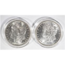 1883-O & 84-O CH BU MORGAN DOLLARS IN CAPSULES