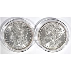 1887 & 1898-O CH BU MORGAN DOLLARS IN CAPSULES