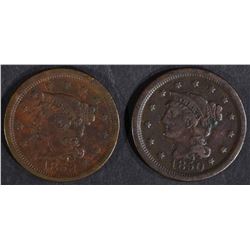 1850 VF & 1853 AU Some Rim Issues